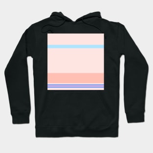 An unthinkable mix of Fresh Air, Cornflower Blue, Baby Pink, Very Light Pink and Pale Rose stripes. Hoodie